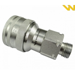 Szybkozłącze hydrauliczne gniazdo M16x1.5 gwint zewnętrzny EURO (9100816G) (ISO 7241-A) Waryński